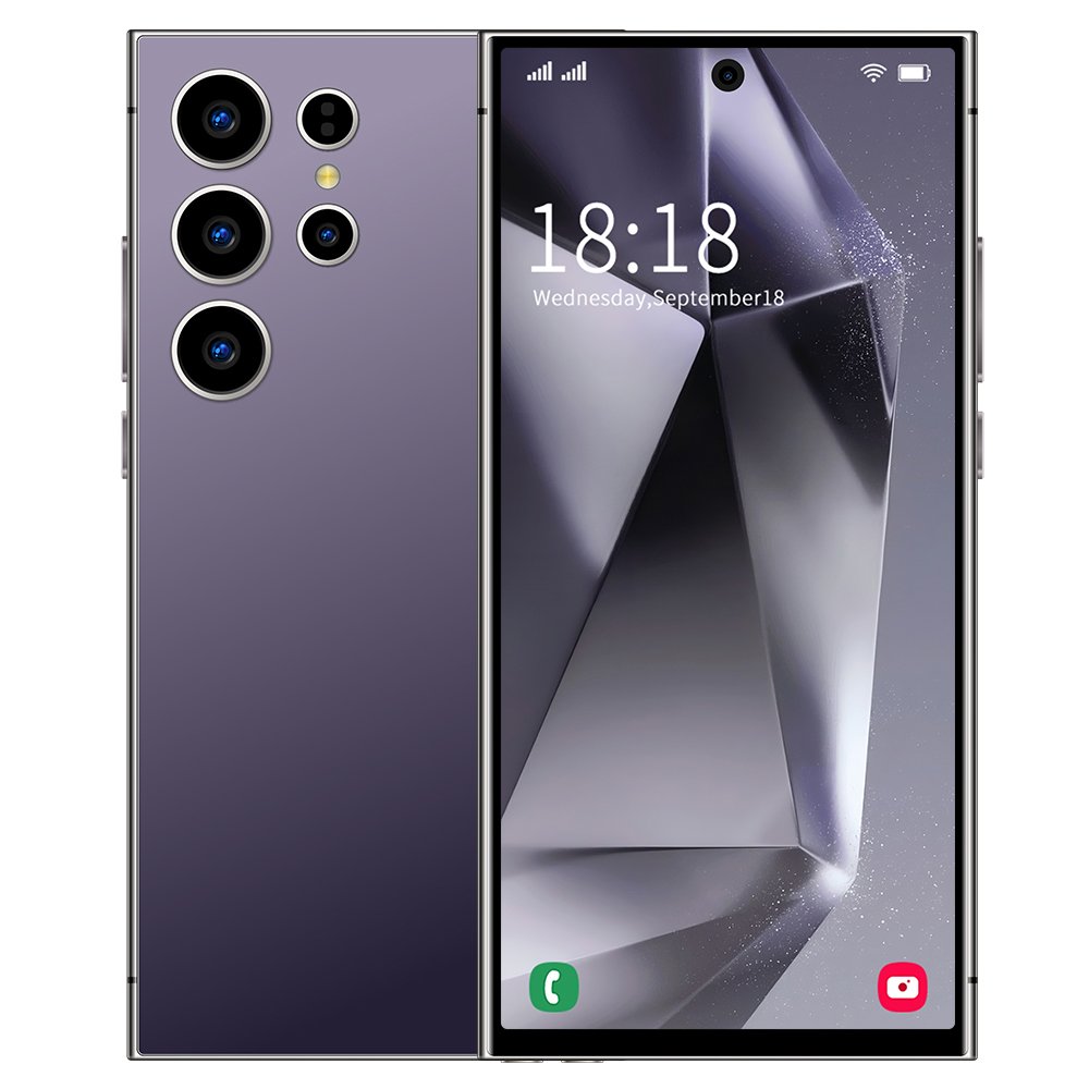 Global Version S24 Ultra 7.2 Inch 5G Cell Phone with Touchscreen Pen Android 12 Face Fingerprint Unlock